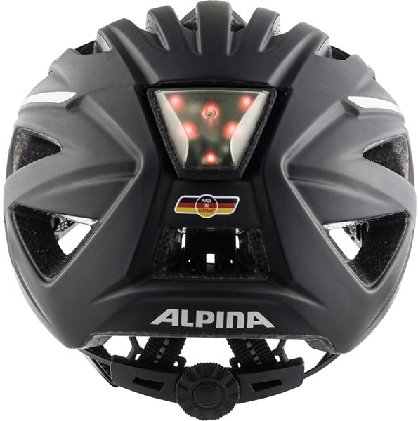 Prilba na bicykel ALPINA HAGA black matt 55 cm – 59 cm Zadná strana