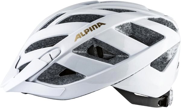 Prilba na bicykel ALPINA PANOMA CLASSIC white-prosecco 56 cm – 59 cm Bočný pohľad