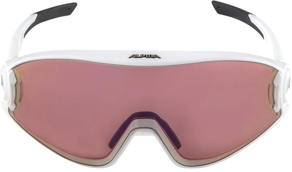 Cycling Glasses Alpina 5W1NG Q+VM, Matte White Screen