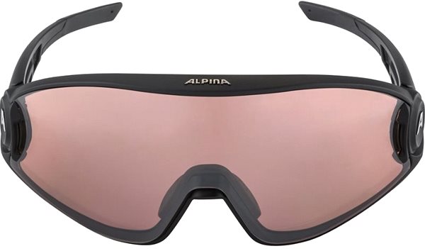 Cycling Glasses Alpina 5W1NG Q+CM, Matte Black Back page
