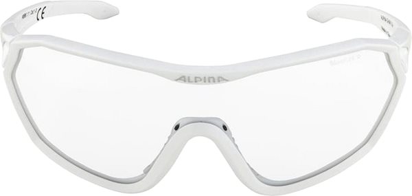 Cycling Glasses Alpina S-WAY VL+ White Matt Screen