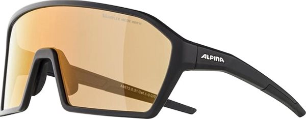 Cycling Glasses Alpina RAM HVLM+, Matte Black Lateral view