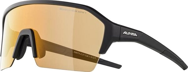 Cyklistické okuliare Alpina RAM HR HVLM+ black matt Bočný pohľad