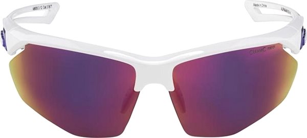 Cycling Glasses Alpina NYLOS HR, White-Purple Screen