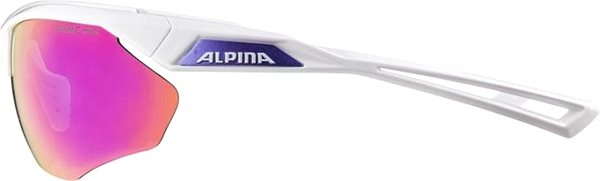 Kerékpáros szemüveg Alpina NYLOS HR white-purple Oldalnézet