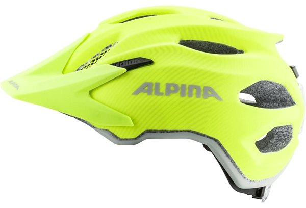 Prilba na bicykel Alpina Carapax Jr. Flash Be Visible Matt 51 – 56 cm Bočný pohľad