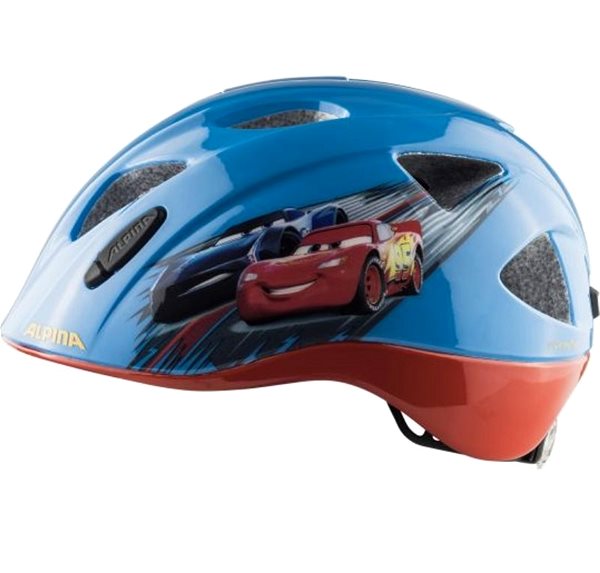 Prilba na bicykel Alpina Ximo Disney Cars Gloss 49 – 54 cm Bočný pohľad
