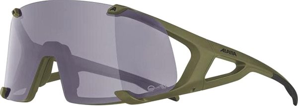 Kerékpáros szemüveg HAWKEYE Q-LITE V olive matt Oldalnézet