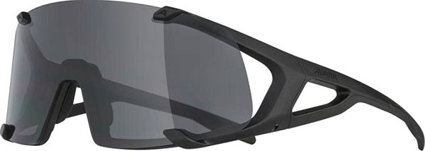 Kerékpáros szemüveg HAWKEYE all black matt Oldalnézet