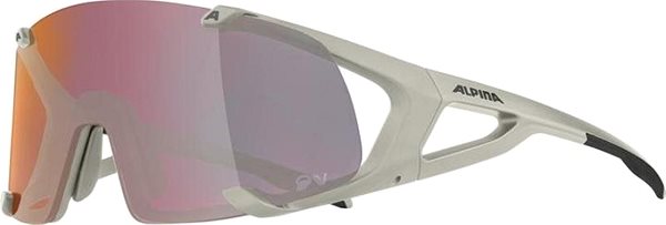 Cycling Glasses HAWKEYE S QV Cool Grey Matt Lateral view