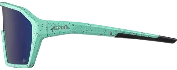 Cyklistické okuliare RAM Q-LITE turquoise blur matt Bočný pohľad