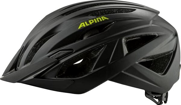 Kerékpáros sisak Alpina Parana black-neon yellow matt 55 - 59 cm Oldalnézet