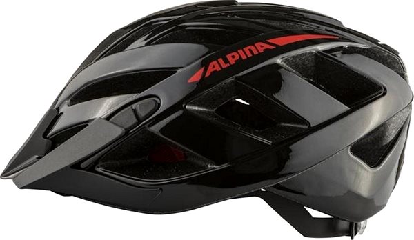 Prilba na bicykel Alpina Panoma 2.0 black-red gloss 56 – 59 cm Bočný pohľad