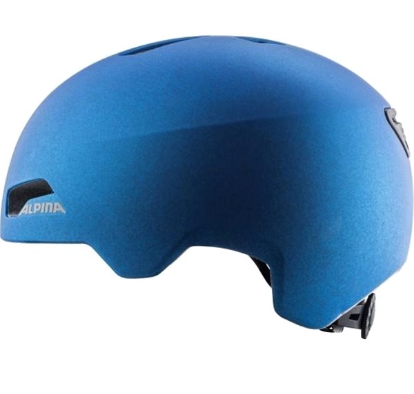 Prilba na bicykel ALPINA HACKNEY translucent-blue matt 47 – 51cm Bočný pohľad