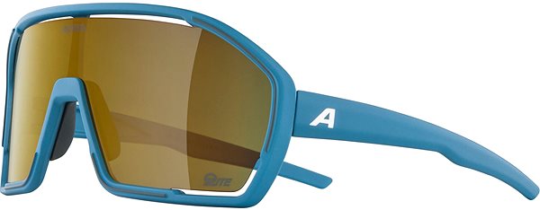 Alpina Bonfire Q-Lite smoke-blue matt cycling glasses.