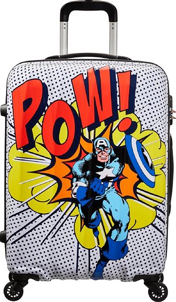 Travel case AMERICAN TOURISTER Marvel Legends Captain America Pop Art size. L .