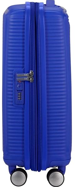 Cestovný kufor American Tourister Soundbox Spinner 55 EXP Cobalt Blue ...