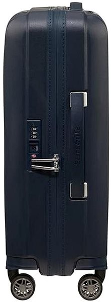 Cestovný kufor Samsonite Hi-Fi Spinner 55/20 EXP Dark Blue Bočný pohľad