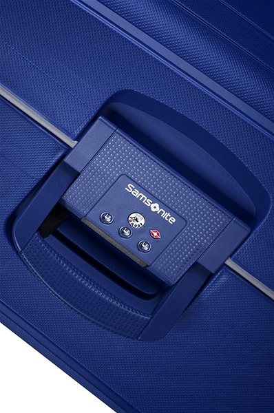 Bőrönd Samsonite S`CURE Spinner 81/30 Dark Blue Jellemzők/technológia