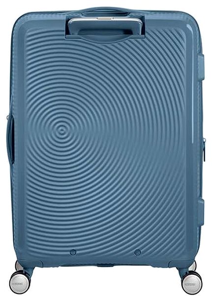 Bőrönd American Tourister Soundbox Spinner 67 EXP Stone Blue ...