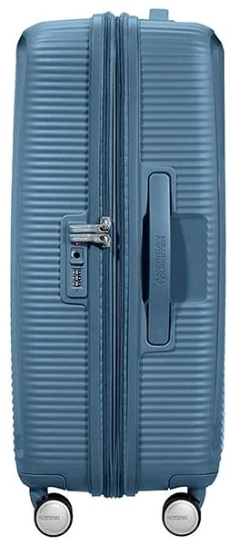 Cestovný kufor American Tourister Soundbox Spinner 67 EXP Stone Blue ...