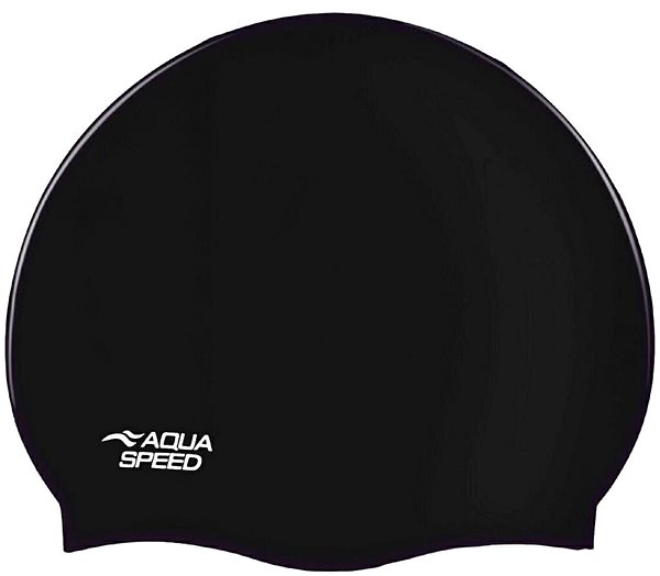 Aqua-Speed Multipack 4 Piece Mono Bathing Cap, Black .