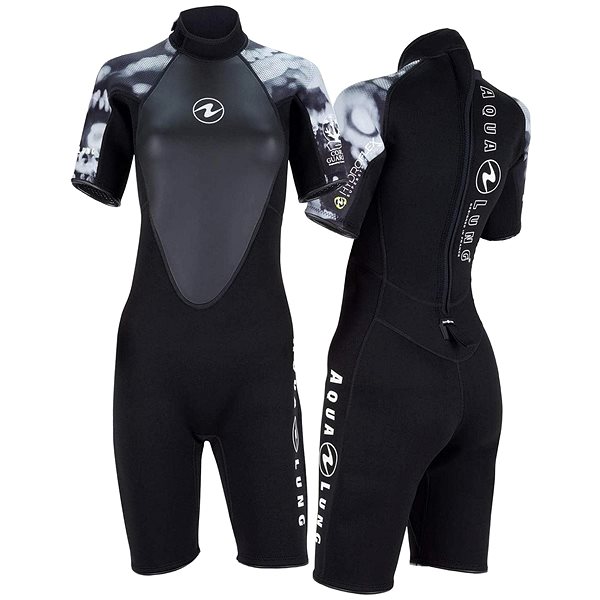 Neoprénový oblek Aqua Lung dámsky neoprénový short HYDROFLEX SHORTY 3 mm čierny/biely S ...