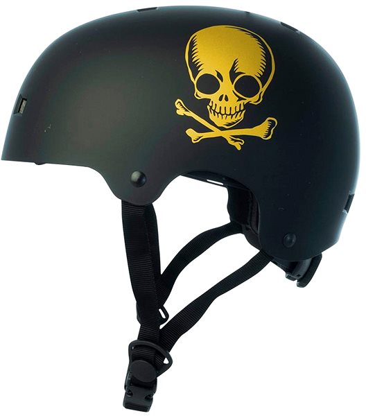 Bicycle helmet NKX Brain Saver, BlackGold, sized. L .