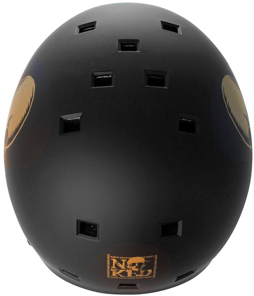 Bicycle helmet NKX Brain Saver, BlackGold, sized. L .