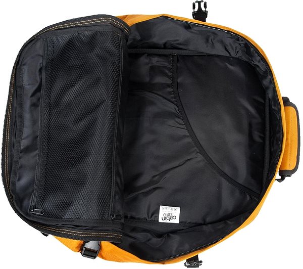 Turistický batoh CabinZero Classic 36L Orange Chill Vlastnosti/technológia