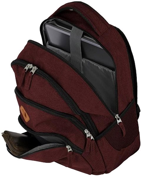Travelite Basics Backpack Melange Bordeaux Features/technology