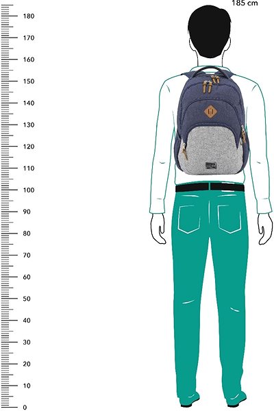 Mestský batoh Travelite Basics Backpack Melange Green/grey Lifestyle