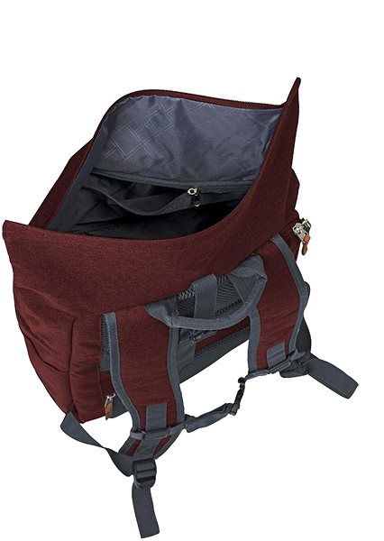 Mestský batoh Travelite Basics Roll-up Backpack Bordeaux Vlastnosti/technológia