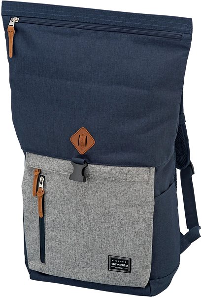 Mestský batoh Travelite Basics Roll-up Backpack Navy/Grey Vlastnosti/technológia
