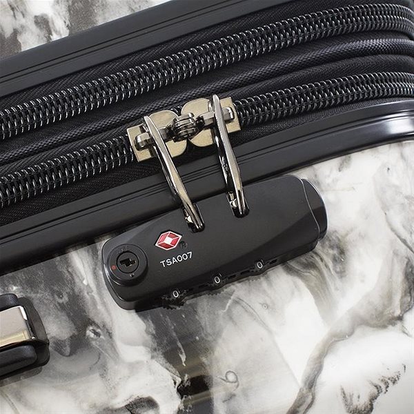 Cestovní kufr s TSA zámkem Heys Marble Swirl L Vlastnosti/technologie