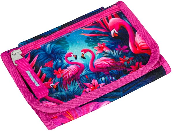 Wallet BAAGL Wallet for neck Flamingos .
