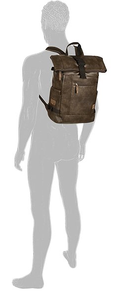 Camel active Laos Rolltop Backpack L brown .