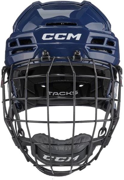 Hockey helmet CCM Tacks 720 Combo SR dark blue, Senior, S, 51-56 cm .