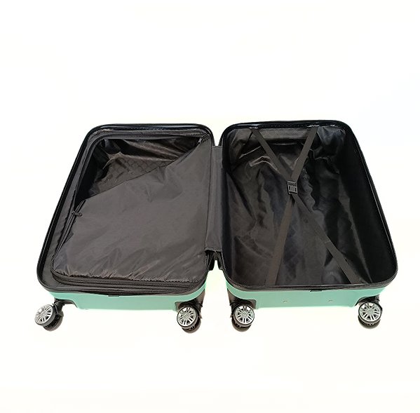 Bavy suitcase set Diamond Light green - set of 3 .