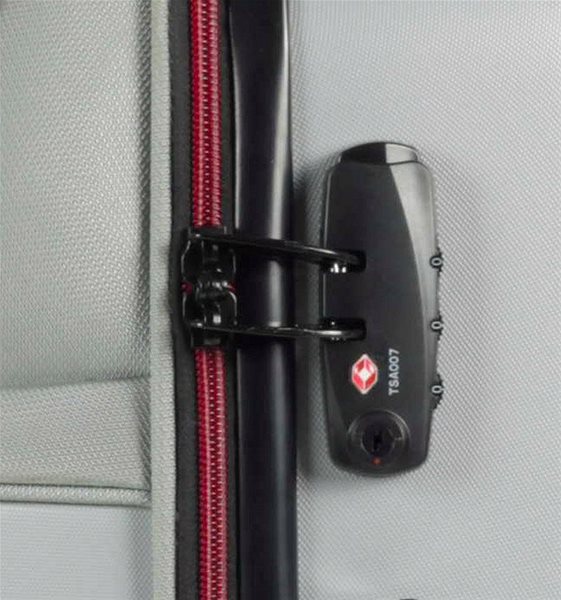 TSA záras bőrönd Rock TR-0166/3-L ABS/PES - fekete Jellemzők/technológia