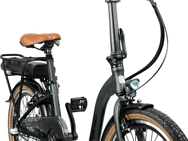 Elektrobicykel Blaupunkt Franzi 20'' stylish low-step-in E-Folding bike titanium matt ...