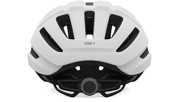 GIRO Isode II Mat White/Charcoal bicycle helmet.
