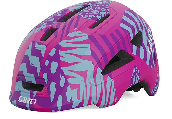Kerékpáros sisak GIRO Scamp II Mat Pink Animal S ...