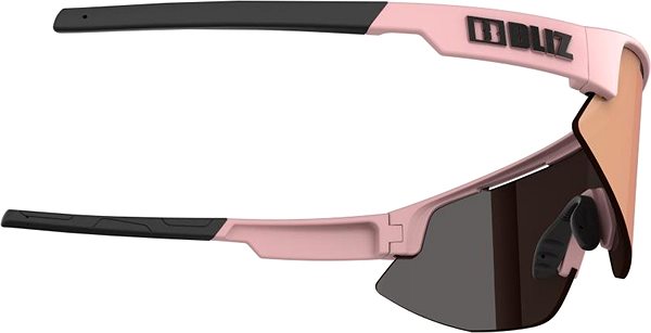 Cyklistické okuliare BLIZ – MATRIX Matt Powder Pink Brown w Rose Multi Cat. 3 – 52104-49 Bočný pohľad