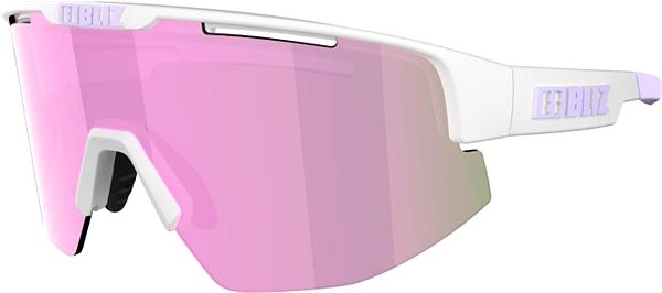 Kerékpáros szemüveg Bliz Matrix Matt White Brown w Pink Multi Cat.3 ...