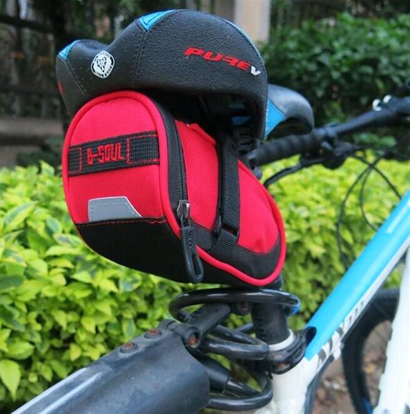 Brašna na kolo B-Soul Seat 2.0 brašna pod sedlo multipack 2 ks červená ...