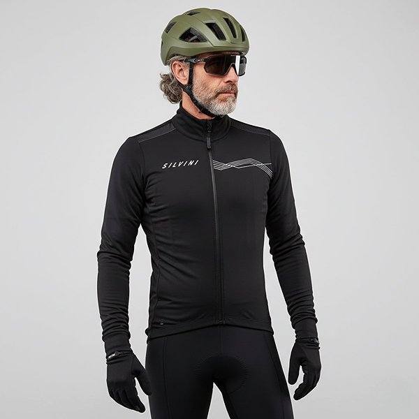 Bike jacket SILVINI Ghisallo MJ2129 black - white, XS .