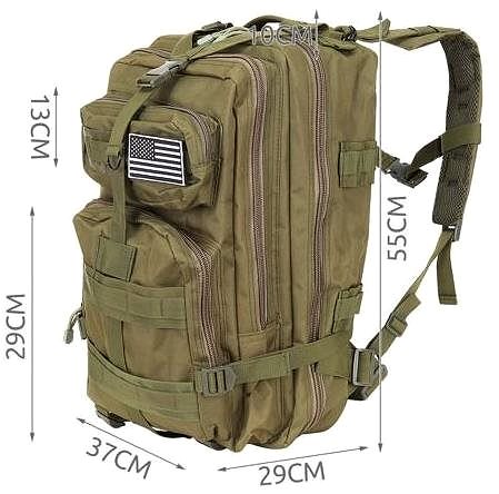Backpack Green hiking backpack ISO 8920 .