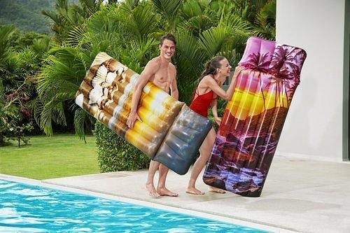 Nafukovacie lehátko Bestway Inflatable swimming mattress Palms 183 × 71 cm ...