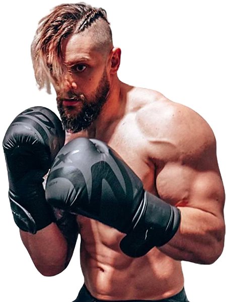 Boxing gloves RDX Boxing gloves F15 black 10 oz .